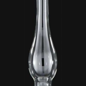 1 5/8" x 8 1/2" Clear Glass Lamp Chimney for #1 Gem Artic and #0 Hornet Burners #57910