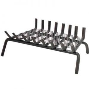 10 Bars Ember Series Fireplace Grate w/6" Clearance and Center Leg