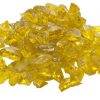 10 Lb. Bag Of Yellow Fire Glass - 0.5 To 0.75 Inch