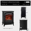 110V 20 Inch Portable Electric Fireplace Stove Heater 6