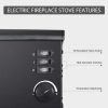 110V 20 Inch Portable Electric Fireplace Stove Heater 9