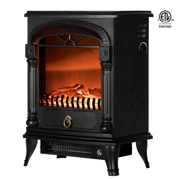 110V 20 Inch Portable Electric Fireplace Stove Heater 5