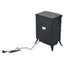 16" 750W /1500W Adjustable Electric Fireplace Free Standing Fire Flame Stove Heater - Black 4