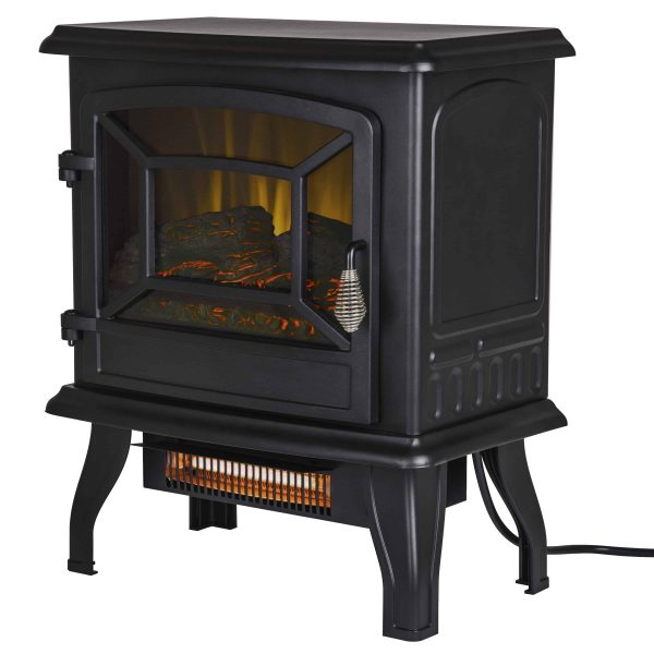 17-In Infrared Electric Stove with 2 Stage Heater