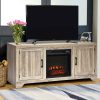 18" Electric Fireplace Freestanding & Wall-Mounted Heater Log Flame EP24205 WC