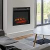 18" Electric Fireplace Freestanding & Wall-Mounted Heater Log Flame EP24205 WC 22