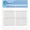 2-Pack BBQ Grill Cooking Grates Replacement Parts for Weber GENESIS SILVER A LP SWE W/CI GRATES (2005) - Compatible Barbeque Stainless Steel Grid 15"
