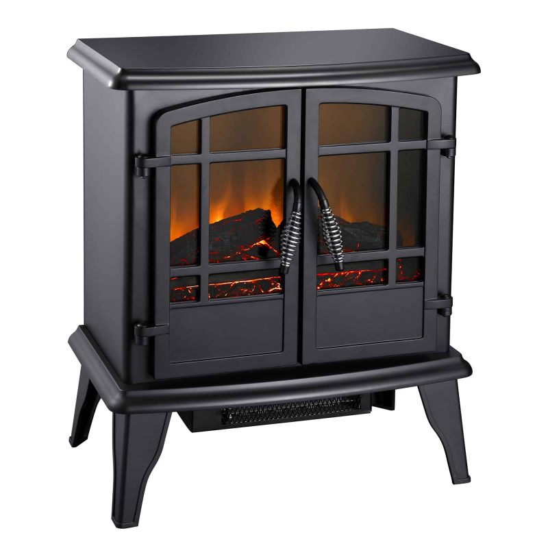 20-In Electric Stove in Matte Black