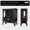 23 Inch 1400W Portable Free Standing Electric Fireplace Stove Heater 8