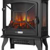 23 Inch 1400W Portable Free Standing Electric Fireplace Stove Heater 13