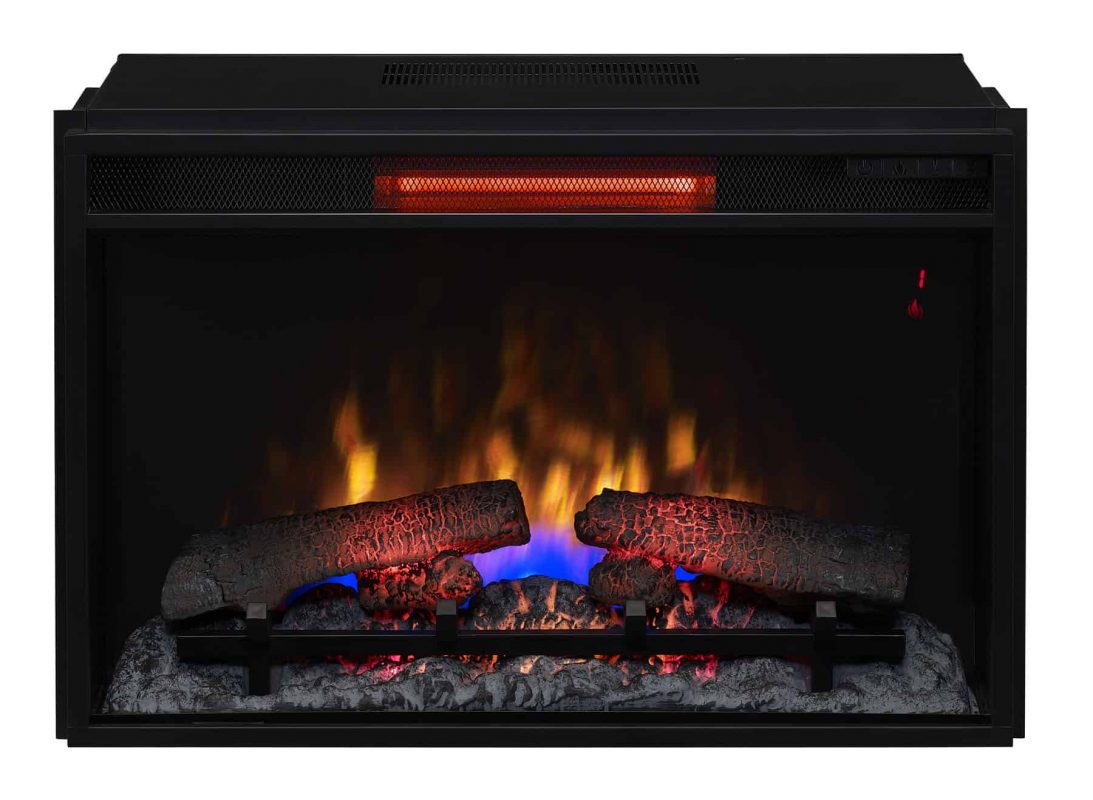 26" Infrared Quartz Electric Fireplace Insert with Safer Plug