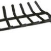 27" Black Wrought Iron Fireplace Grate 5 Bars 8"H x 27"W x 13.5"D