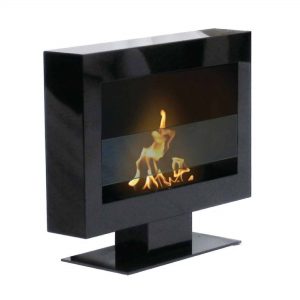 27” Indoor Black Anywhere Fireplace With Stand