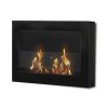 27” Indoor Black Wall Mount Anywhere Fireplace