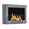 28” Silver Indoor Square Wall Mount Anywhere Fireplace