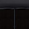 30" Premium Alpine Fireplace Expandable Black Iron Steel Guard Cover Door with Glass and Mesh - Small 10