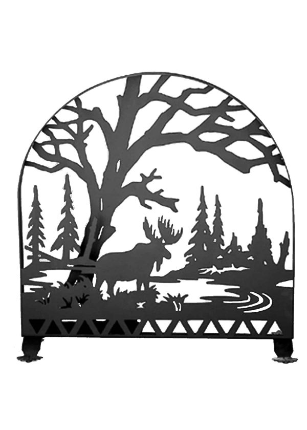 30"W X 30"H Moose Creek Arched Fireplace Screen 23365
