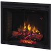 39" Traditional Built-in Electric Fireplace Insert with Glass Door and Mesh Screen, Dual Voltage Option 7