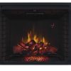 39" Traditional Built-in Electric Fireplace Insert with Glass Door and Mesh Screen, Dual Voltage Option 8