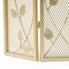 41" Gold Contemporary Single Paneled Fireplace Screen 12