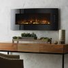 42-in Contemporary Curved Front Slim Line Wall Mount Infrared Electric Fireplace 22