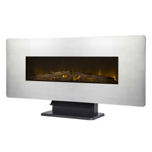 42-in Wall Mount Electric Fireplace in Zinc