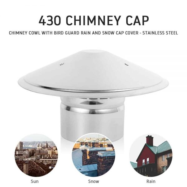 430 Stainless Steel 430 Roof Hood Chimney Cap