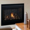 45" DV Fireplace w/Charred Oak Logs and Blended Brown Liner - LP