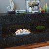 5 Piece 16" Ceramic Wood Gas Fireplace Logs Logs for All Types of Indoor, Gas Inserts, Ventless & Vent Free, 3