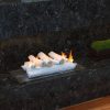 5 Piece 16" Ceramic Wood Gas Fireplace Logs Logs for All Types of Indoor, Gas Inserts, Ventless & Vent Free, 4