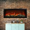 50" Extra Tall Clean Face Symmetry Electric Fireplace w/Rustic Logs