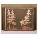 50"W X 30"H Tall Pines Folding Fireplace Screen 32281 1