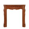53.5" Brown The Deauville Fireplace Mantel Fruitwood Finish 9