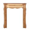 53.5" Brown The Deauville Fireplace Mantel Fruitwood Finish 10