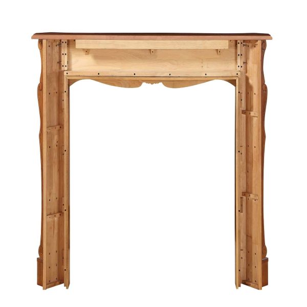 53.5" Brown The Deauville Fireplace Mantel Unfinished 3