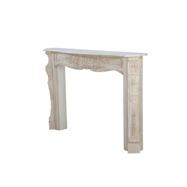 53.5" Ivory The Deauville Fireplace Mantel Unfinished 3