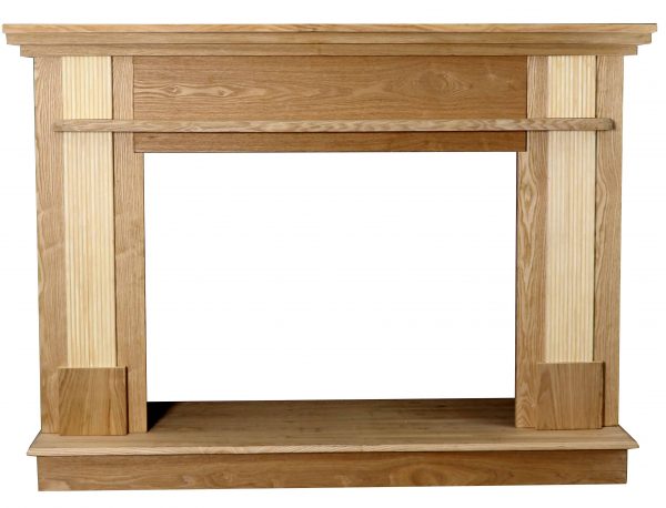 56-1/2 in. x 40-1/2 in. Unfinished Wood Mantel 1