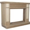 56-1/2 in. x 40-1/2 in. Unfinished Wood Mantel