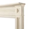 56" Ivory The Classique Fireplace Mantel Unfinished 12