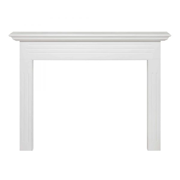 65“White Paint Newport Fireplace Mantel MDF