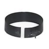 6" Security Double-Wall Black Stovepipe Trim Collar
