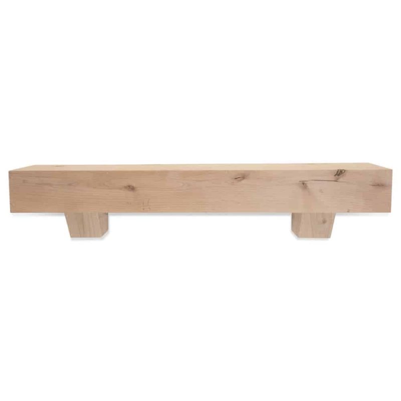 72 in. Modern Farmhouse Unfinished Fireplace Mantel With Corbels