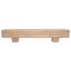 72 in. Rustic Unfinished Fireplace Mantel with Corbels