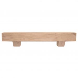 72 in. Rustic Unfinished Fireplace Mantel with Corbels