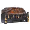 750/1500W Electric Fireplace Log Insert Heater Remote Controller Golden 11
