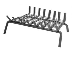 8 Bars Ember Series Fireplace Grate w/6" Clearance and Center Leg