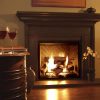 8 PC Decorative Realistic Flame Petite Fireplace Ceramic Wood Log Set 7