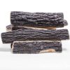 8PC Set Realistic Flame Large Ceramic Wood Ash Logs Fire pit Log Kit 6