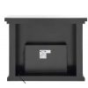 ACME Nysa Mirrored Fireplace with Faux Crystals and Remote Control 9