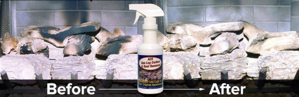 ACS Gas Log Cleaner Removes Carbon and Soot From Fireplace Gas Logs | 1 Pint - 16oz. Spray Bottle 1